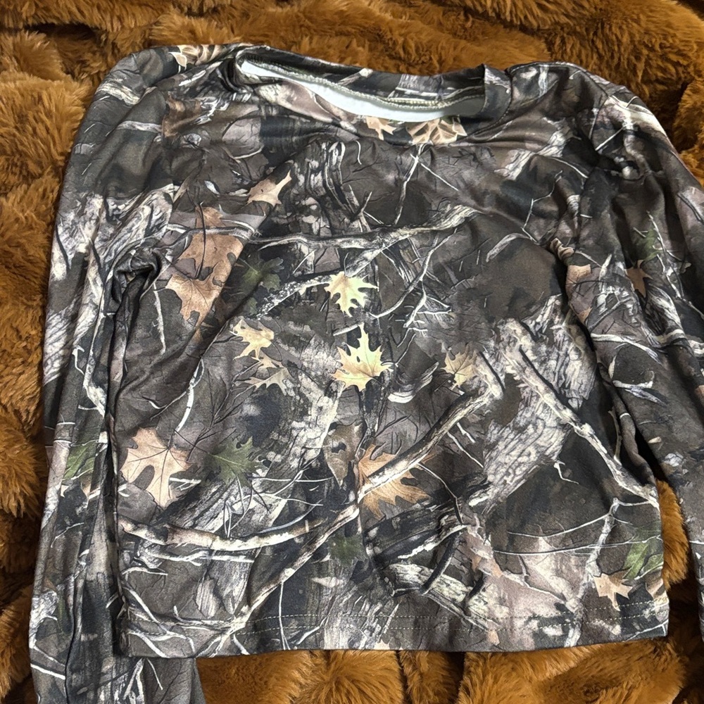 SHEIN Camouflage Long Sleeve Top